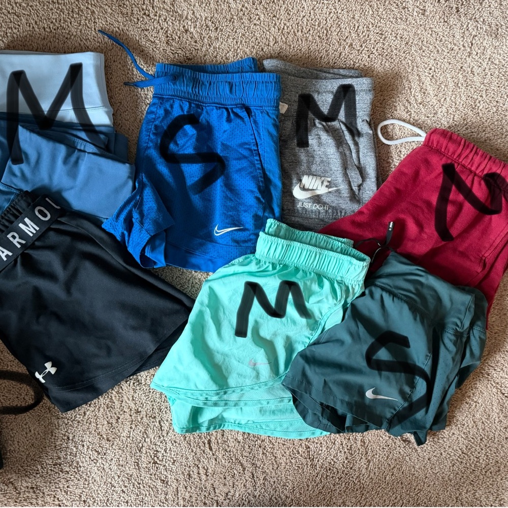 Nike Blue and Gray Athletic Shorts